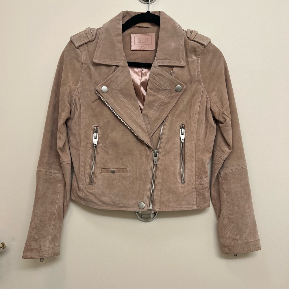 Blank NYC SL8 Suede Biker Jacket